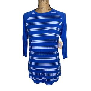 Lularoe Womens Randy T Shirt Tunic Size XS Multi Color Stretch (3753)